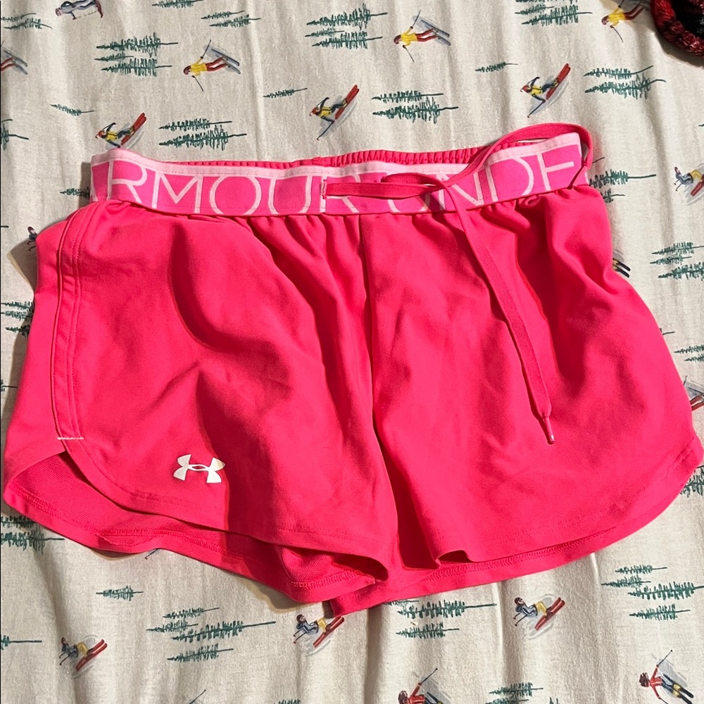 Under Armour Women's Vibrant Pink Athletic Shorts
